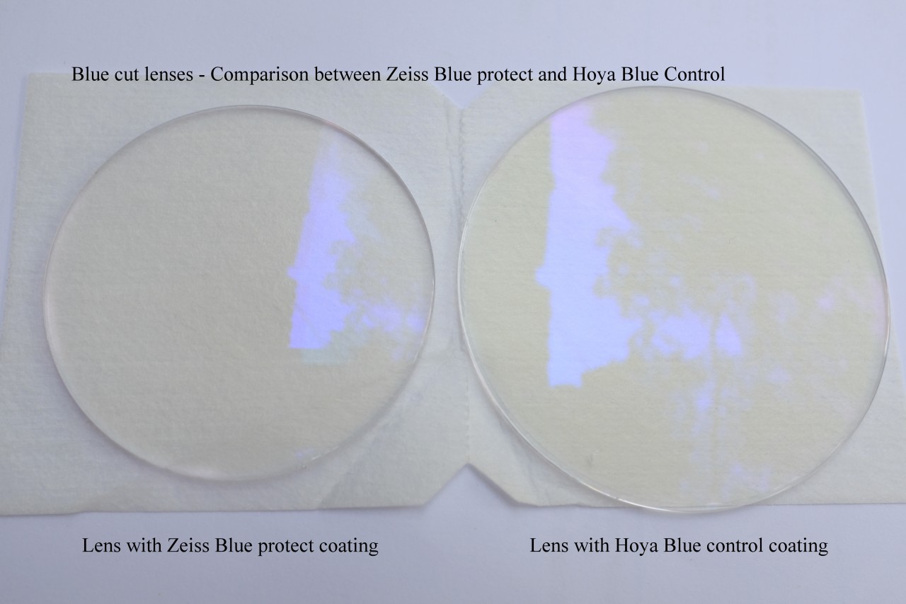Hoya Blue Control vs Zeiss Duravision Blue Protect