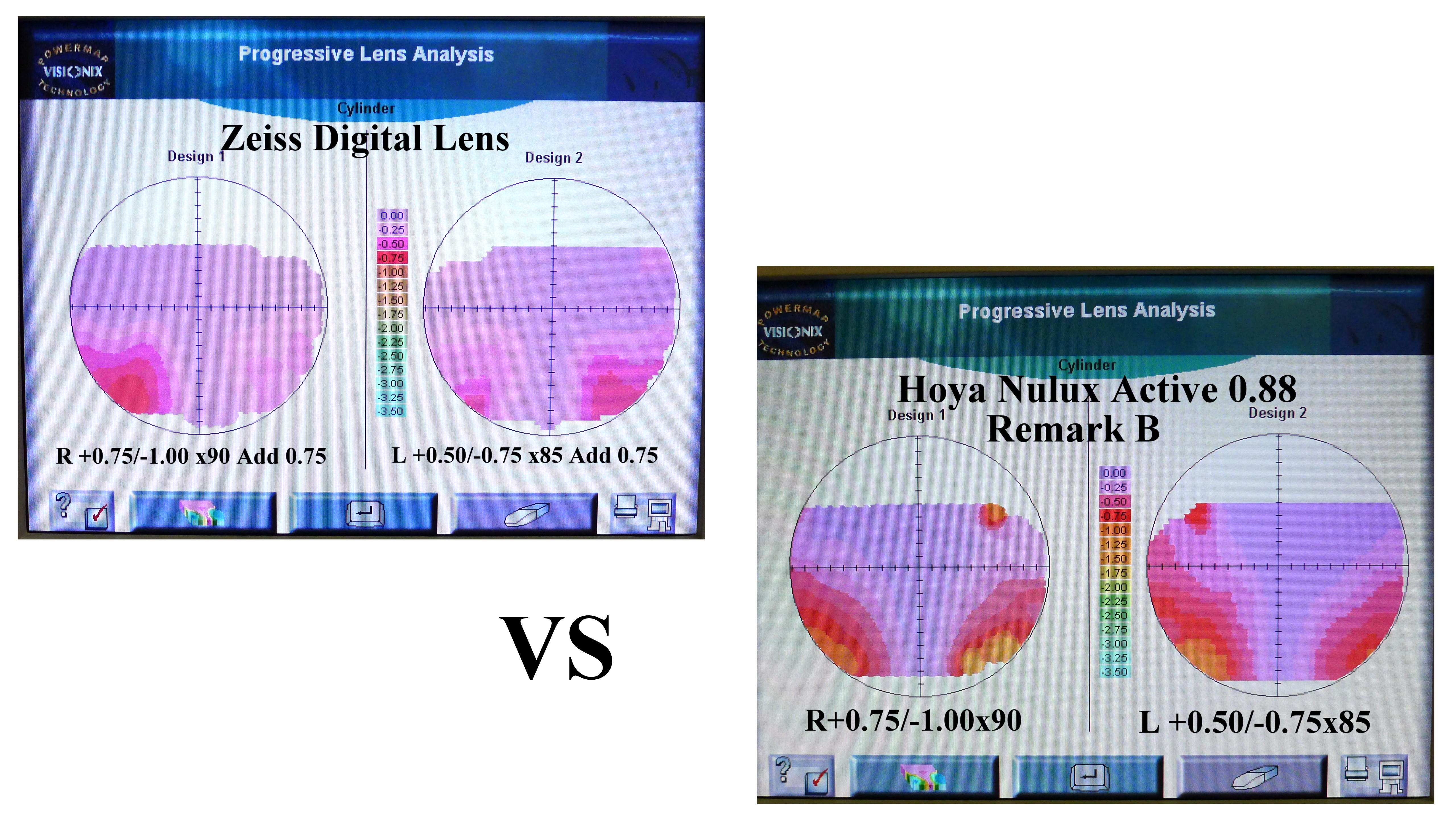 Guggenheim Museum laten we het doen Grammatica Zeiss Digital Lens vs Hoya Nulux Active - Evershine Optical